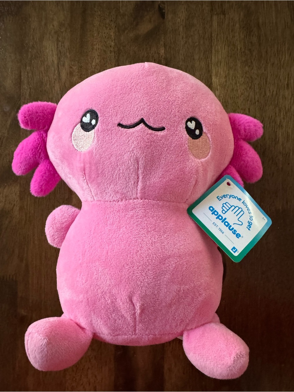 Applause Pink Axolotl Plush - Soft Kids Stuffed Animal